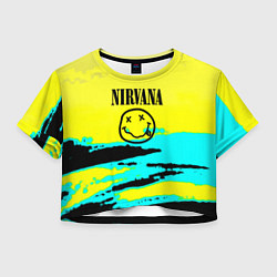 Женский топ Nirvana краски кислотные