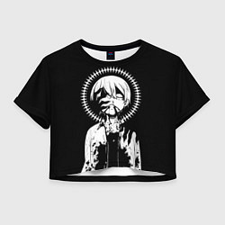 Футболка 3D укороченная женская Темный дворецкий Сиэль, цвет: 3D-принт