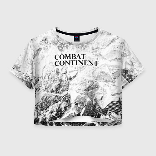 Женский топ Combat Continent white graphite / 3D-принт – фото 1