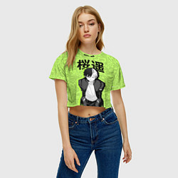 Футболка 3D укороченная женская Харука - Ветролом, цвет: 3D-принт — фото 2