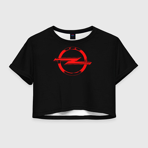 Женский топ Opel red logo / 3D-принт – фото 1