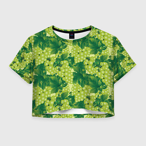 Женский топ Виноградный паттерн / 3D-принт – фото 1
