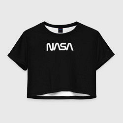 Женский топ Nasa white logo