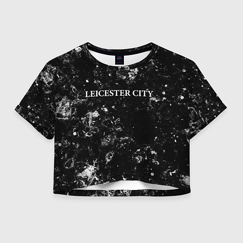 Женский топ Leicester City black ice / 3D-принт – фото 1