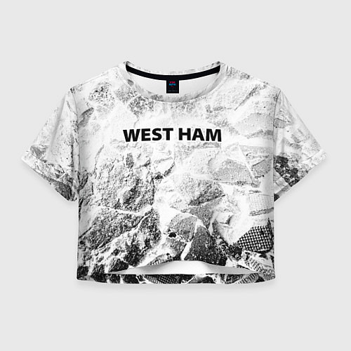 Женский топ West Ham white graphite / 3D-принт – фото 1