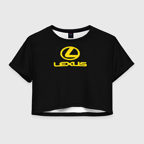 Женский топ Lexus yellow logo / 3D-принт – фото 1