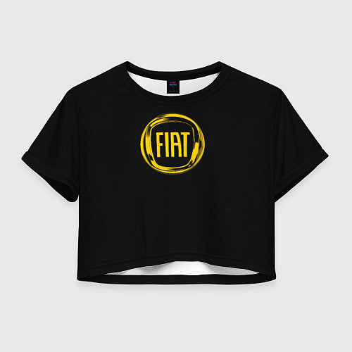 Женский топ FIAT logo yelow / 3D-принт – фото 1