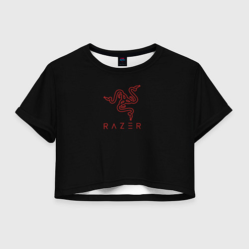 Женский топ Razer red logo / 3D-принт – фото 1