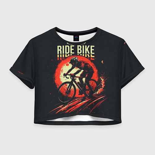 Женский топ Ride bike / 3D-принт – фото 1