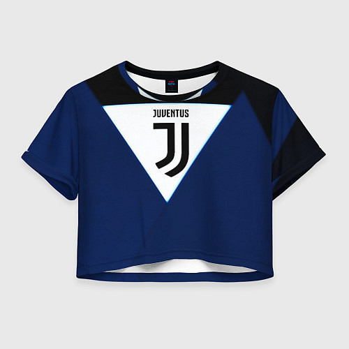 Женский топ Juventus sport geometry color / 3D-принт – фото 1