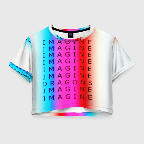 Женский топ Imagine Dragons neon rock / 3D-принт – фото 1