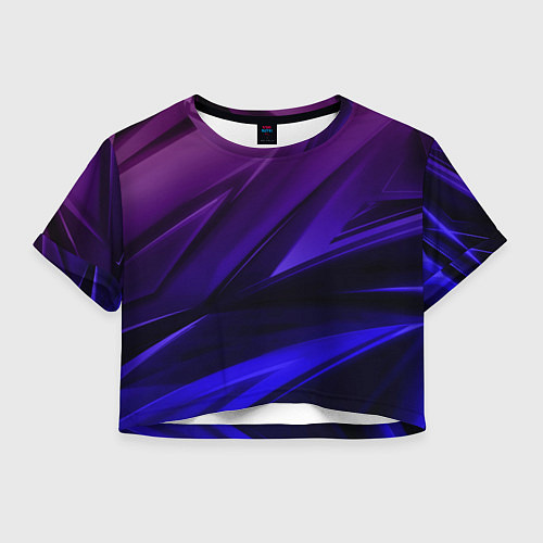 Женский топ Абстракция из градиента и линий / 3D-принт – фото 1