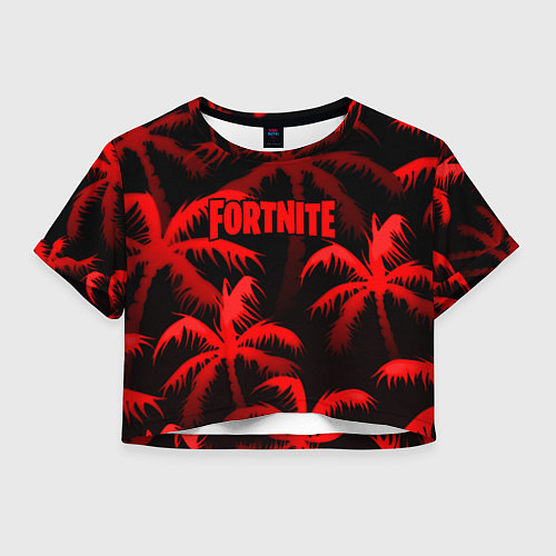 Женский топ Fortnite tropic red / 3D-принт – фото 1