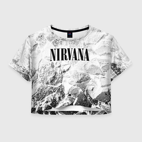 Женский топ Nirvana white graphite / 3D-принт – фото 1