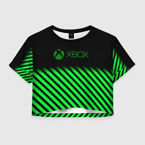 Женский топ Xbox line green / 3D-принт – фото 1