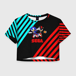 Женский топ Sonic sega geometry