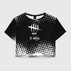 Футболка 3D укороченная женская Dead by daylight geometry, цвет: 3D-принт