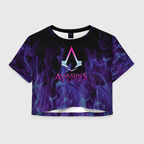 Женский топ Assassins Creed flame / 3D-принт – фото 1