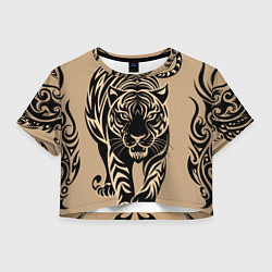 Женский топ Татуировка с тигром