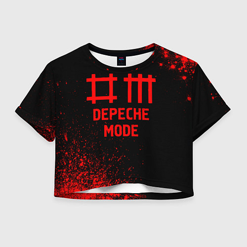 Женский топ Depeche Mode - red gradient / 3D-принт – фото 1