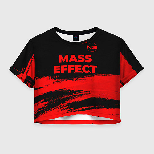 Женский топ Mass Effect - red gradient посередине / 3D-принт – фото 1