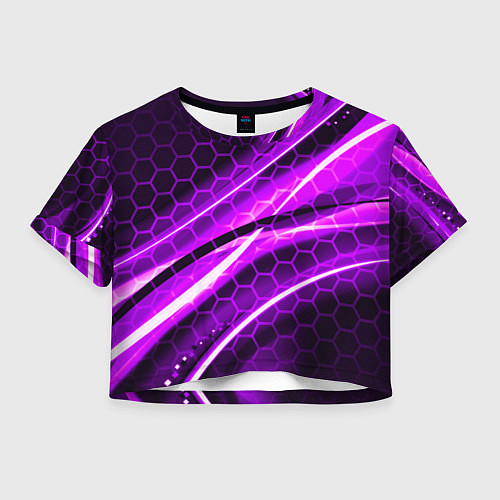 Женский топ Неоновая броня текстура / 3D-принт – фото 1