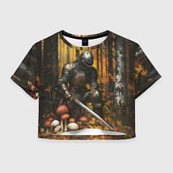 Женский топ Воин в осеннем лесу