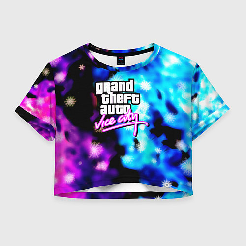 Женский топ Gta flame winter / 3D-принт – фото 1