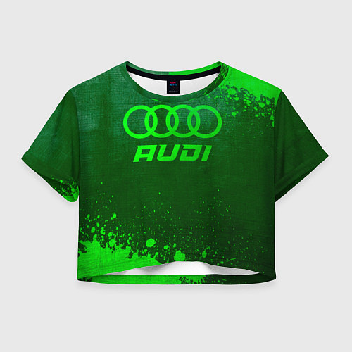 Женский топ Audi - green gradient / 3D-принт – фото 1