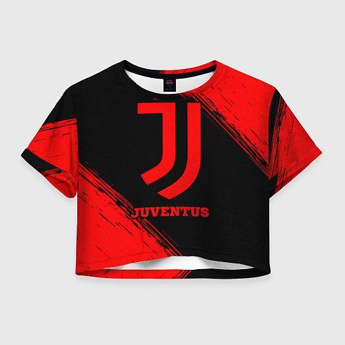 Женский топ Juventus - red gradient / 3D-принт – фото 1