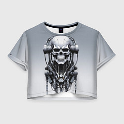 Женский топ Cool cyber skull - ai art fantasy