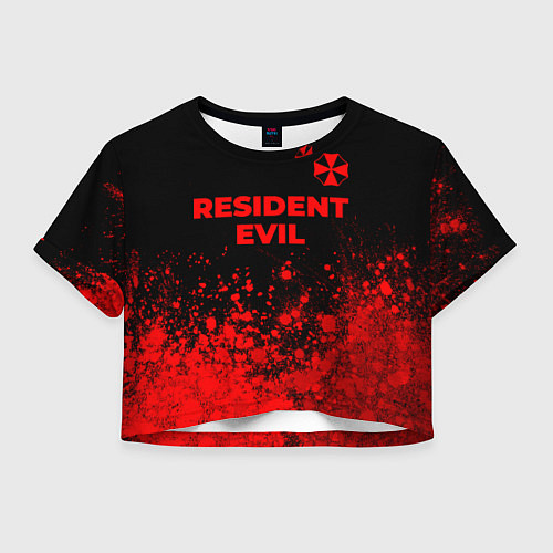 Женский топ Resident Evil - red gradient посередине / 3D-принт – фото 1