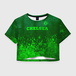 Женский топ Chelsea - green gradient посередине