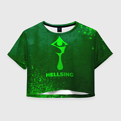 Женский топ Hellsing - green gradient