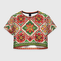 Женский топ Классические русские узоры и орнамент