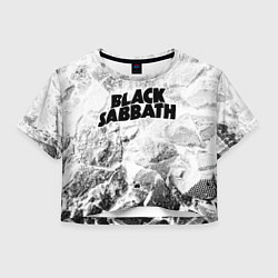 Женский топ Black Sabbath white graphite