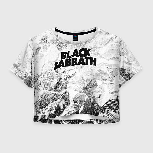 Женский топ Black Sabbath white graphite / 3D-принт – фото 1