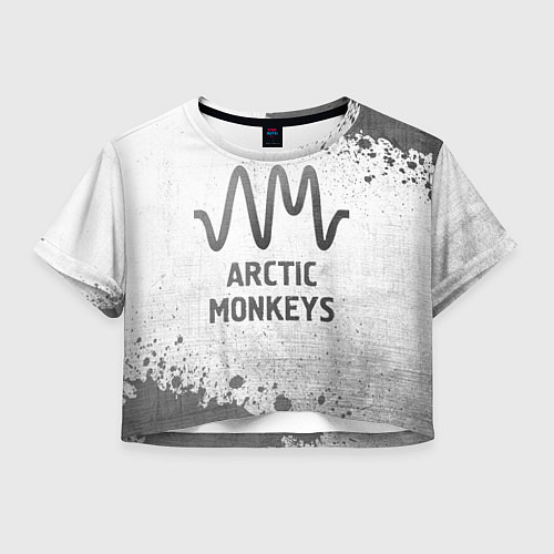 Женский топ Arctic Monkeys - white gradient / 3D-принт – фото 1