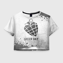 Женский топ Green Day - white gradient