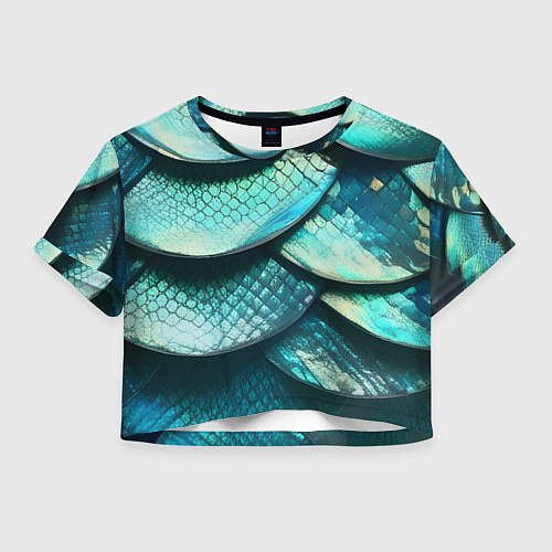 Женский топ Чешуя крупной рыбы / 3D-принт – фото 1