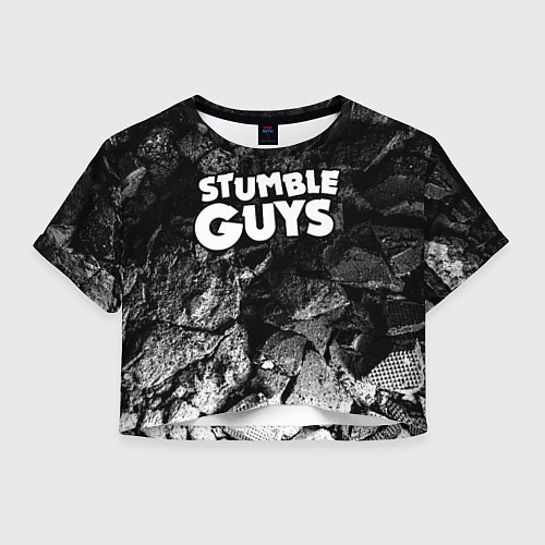 Женский топ Stumble Guys black graphite / 3D-принт – фото 1