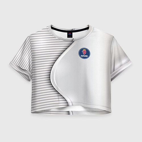 Женский топ Saab metal texture / 3D-принт – фото 1