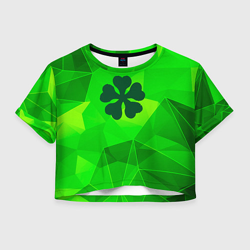 Женский топ Black Clover green poly / 3D-принт – фото 1