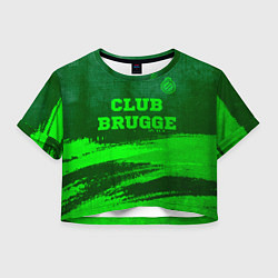 Женский топ Club Brugge - green gradient посередине