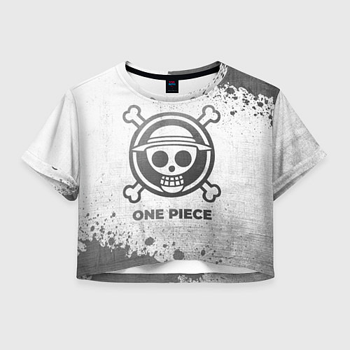 Женский топ One Piece - white gradient / 3D-принт – фото 1