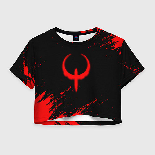 Женский топ Quake красные краски / 3D-принт – фото 1