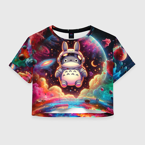 Женский топ Тоторо в открытом космосе - нейроарт / 3D-принт – фото 1