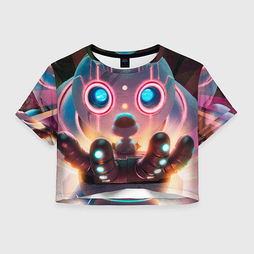 Женский топ Дикий робот и птенец / 3D-принт – фото 1