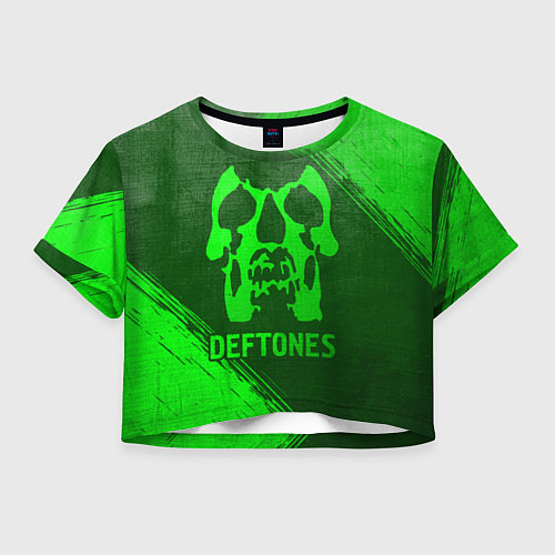 Женский топ Deftones - green gradient / 3D-принт – фото 1