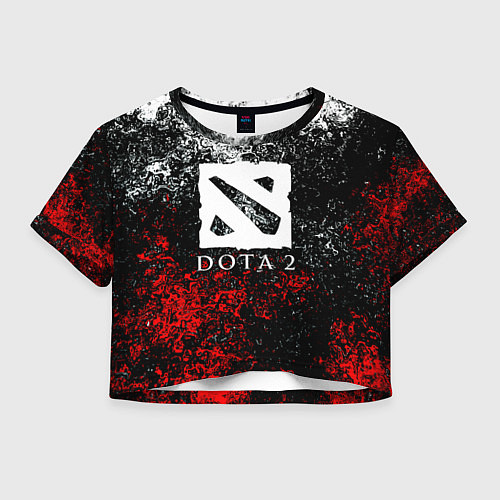 Женский топ Dota2 брызги красок / 3D-принт – фото 1